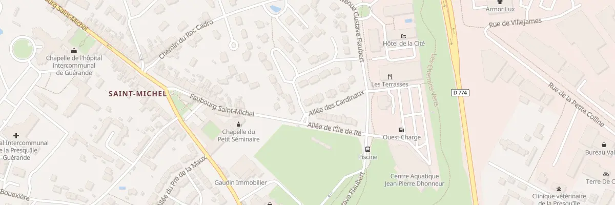 Plan du 1 All des Cardinaux à Guérande