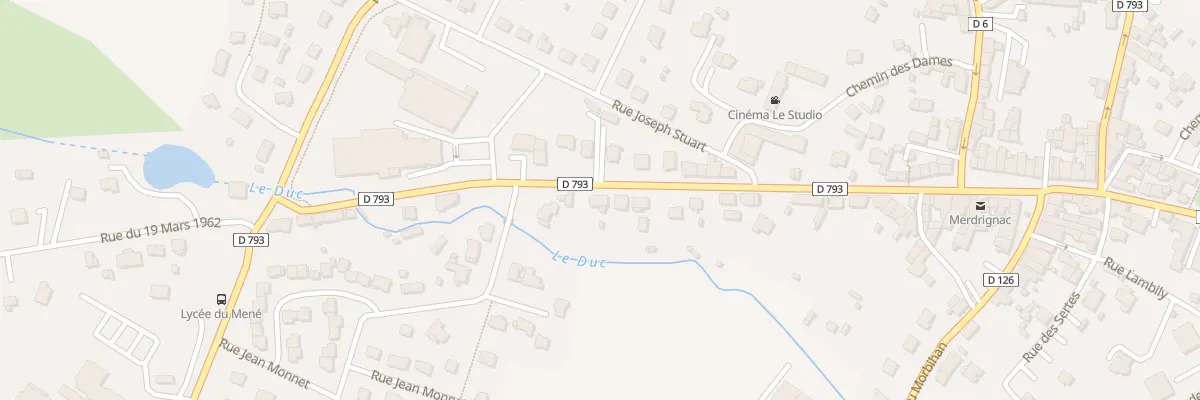 Plan du 39 Rue Nationale à Merdrignac