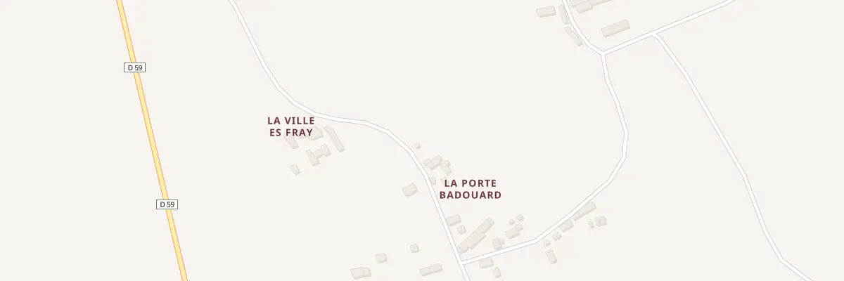 Plan du 6300 La Porte Badouard à Plénée-Jugon