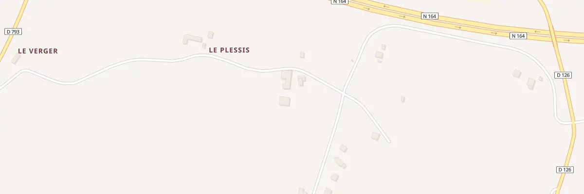 Plan du 1 Plessix à Pleubian