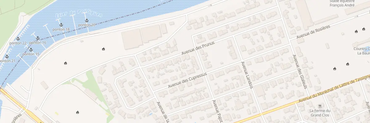 Plan du 18 Av des Prunus à La Baule-Escoublac
