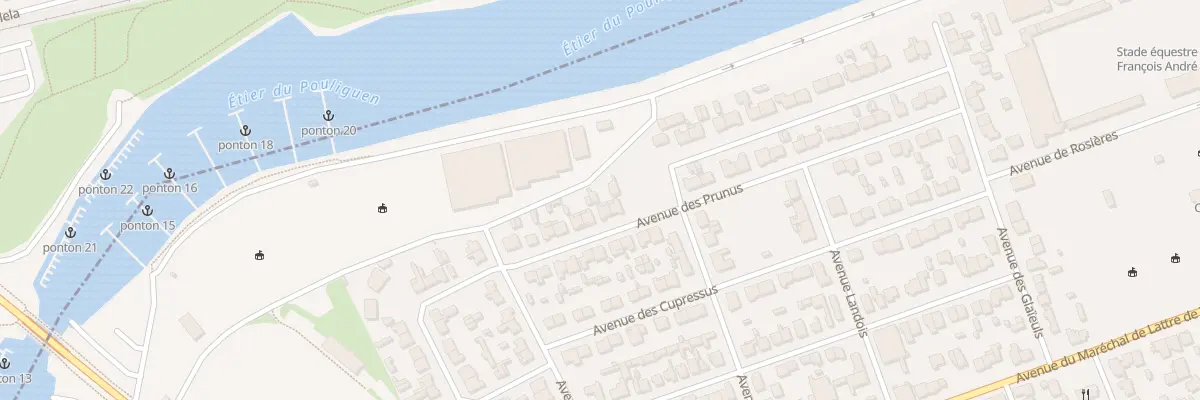 Plan du 13 Av des Prunus à La Baule-Escoublac