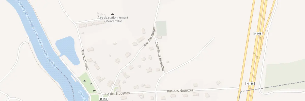 Plan du 2 Che de Breneille à Montertelot