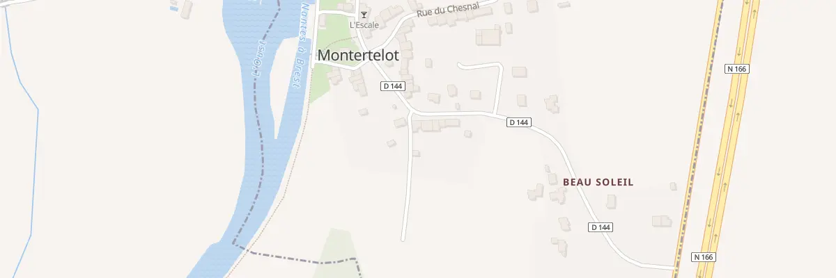 Plan du 1 Rue des Barres à Montertelot