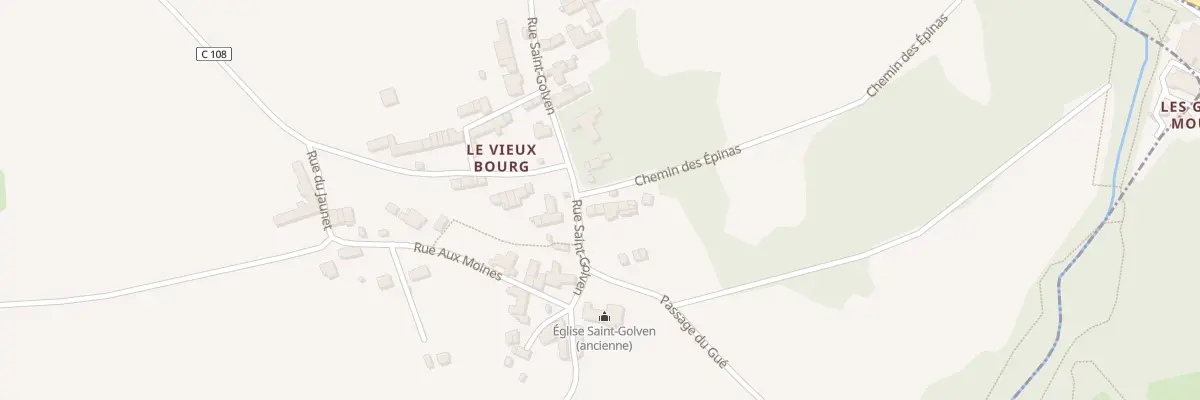 Plan du 5278 Vieux Bourg à Taupont