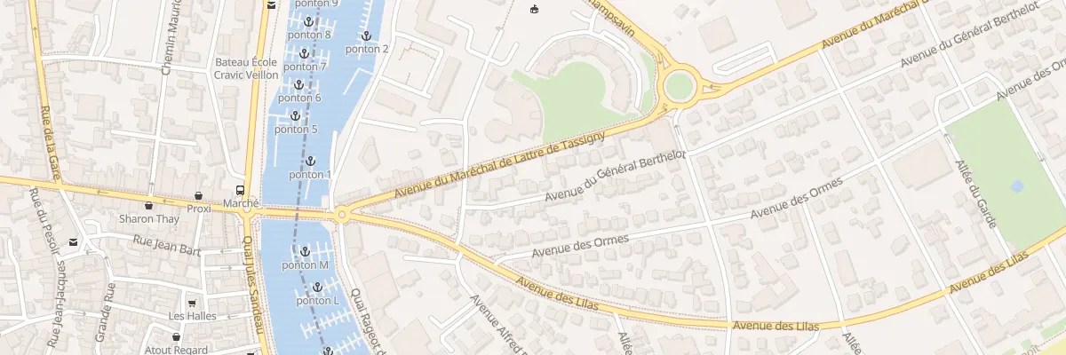 Plan du 7 Av du Général Berthelot à La Baule-Escoublac