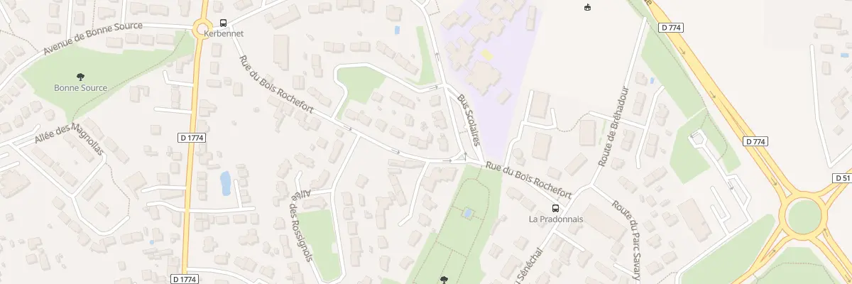 Plan du 6 Rue du Bois Rochefort à Guérande
