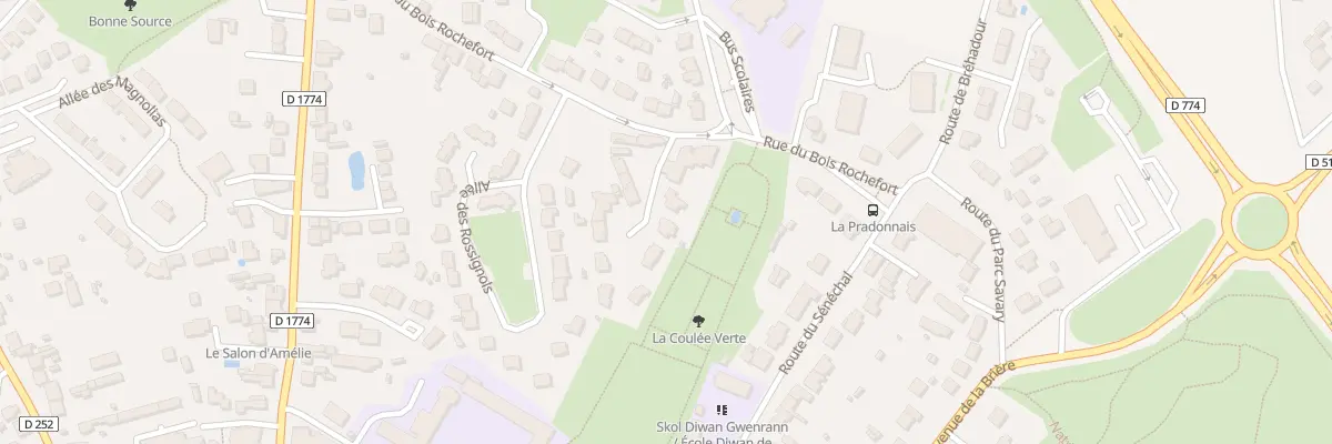 Plan du 2 All des Bouvreuils à Guérande