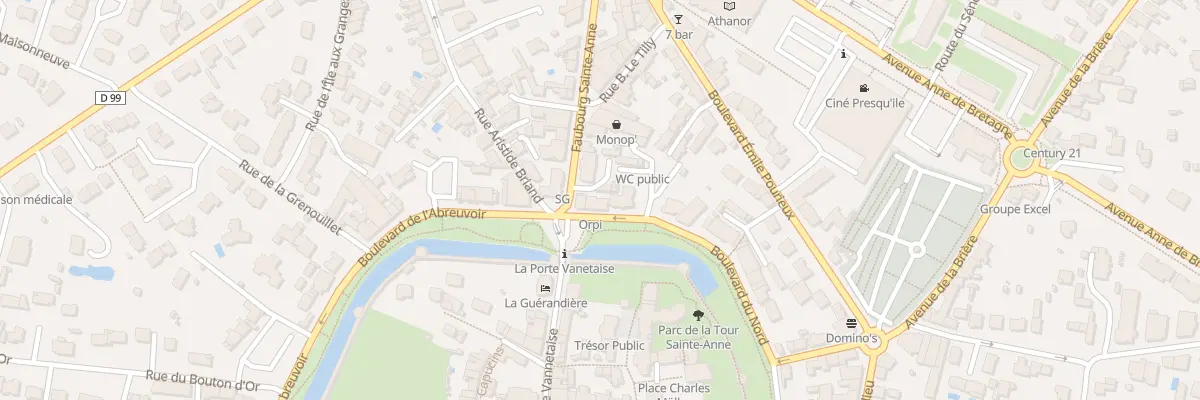 Plan du 2B Fg Ste Anne à Guérande