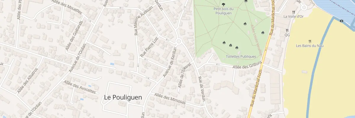 Plan du 5 Av de Kerdun au Pouliguen