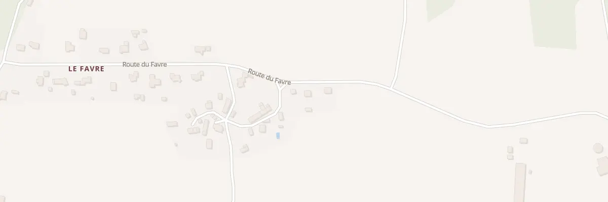 Plan du 22 Rte du Favre à Molac