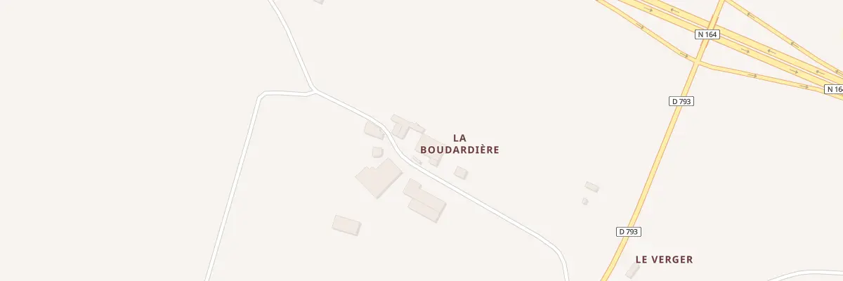 Plan du 4 Boudardiere à Merdrignac