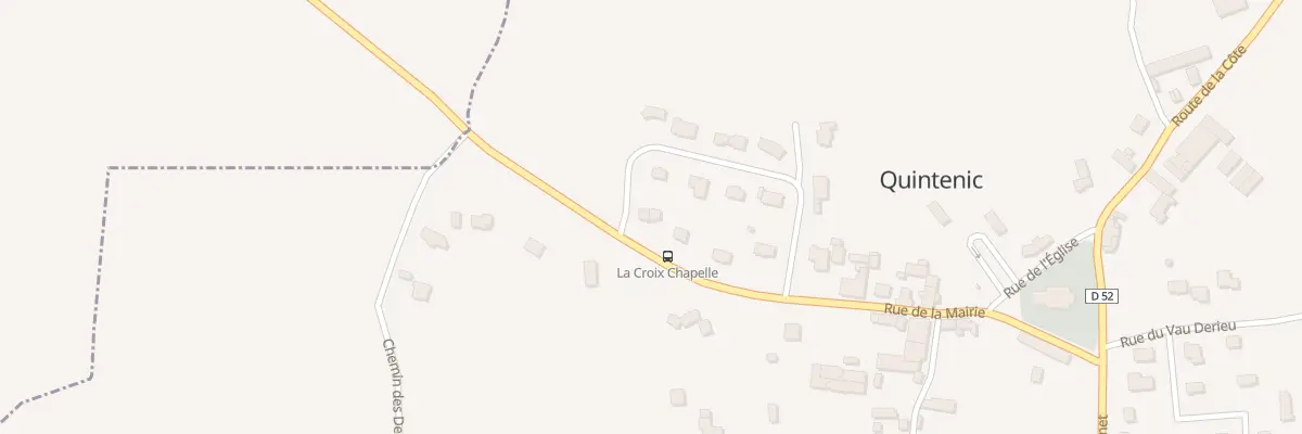 Plan du 8 Rue de la Croix Chapelle à Quintenic