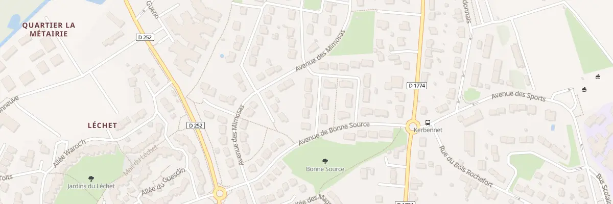 Plan du 8 Av de Bonne Source à Guérande