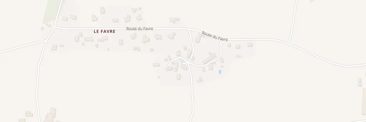 Plan du 14 Le Favre à Molac