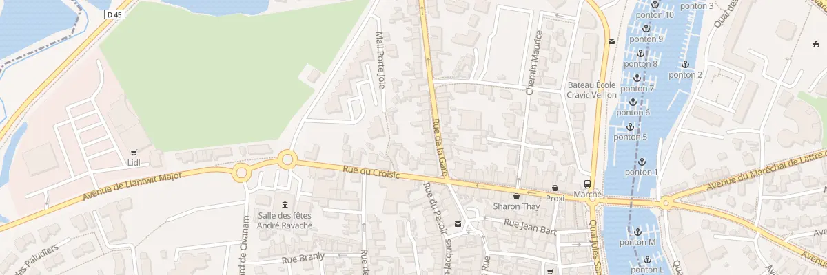 Plan du 9 Rue de la Gare au Pouliguen