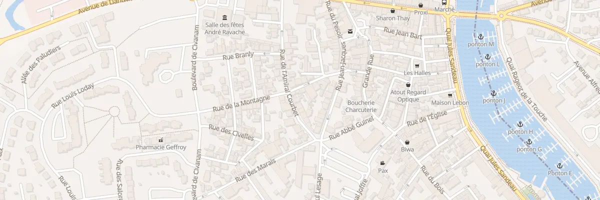 Plan du 27 Rue Amiral Courbet au Pouliguen