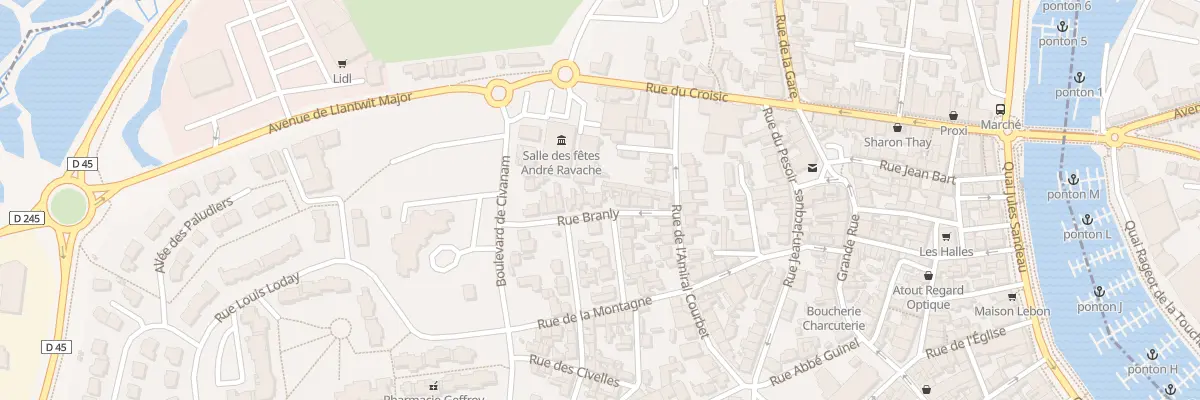 Plan du 14 Rue Branly au Pouliguen