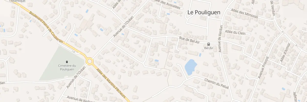 Plan du 9011 Rue du Pré de la Vierge au Pouliguen