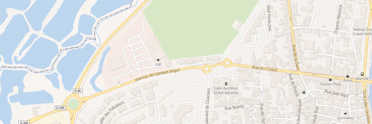 Plan du 34 Av de Llantwit Major au Pouliguen