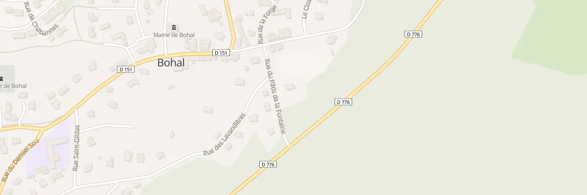 Plan du 3 Rue du Patis de la Fontaine à Bohal
