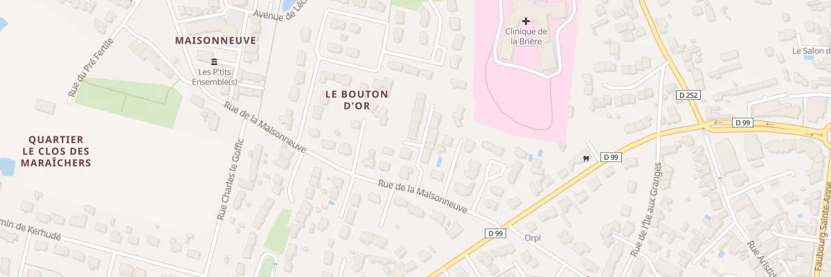 Plan du 1 Rue de l’Abeille Bourbon à Guérande