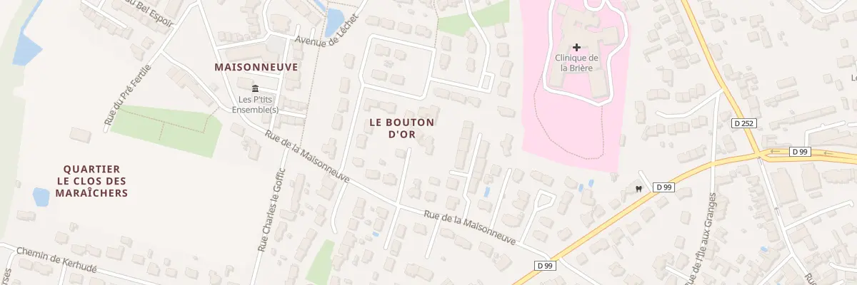 Plan du 16 Rue de la Maisonneuve à Guérande