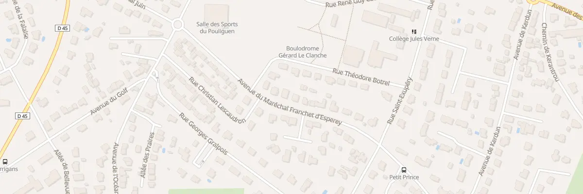 Plan du 7B Av Mal Franchet d’Esperey au Pouliguen