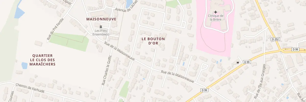 Plan du 9005 Rue de la Maisonneuve à Guérande