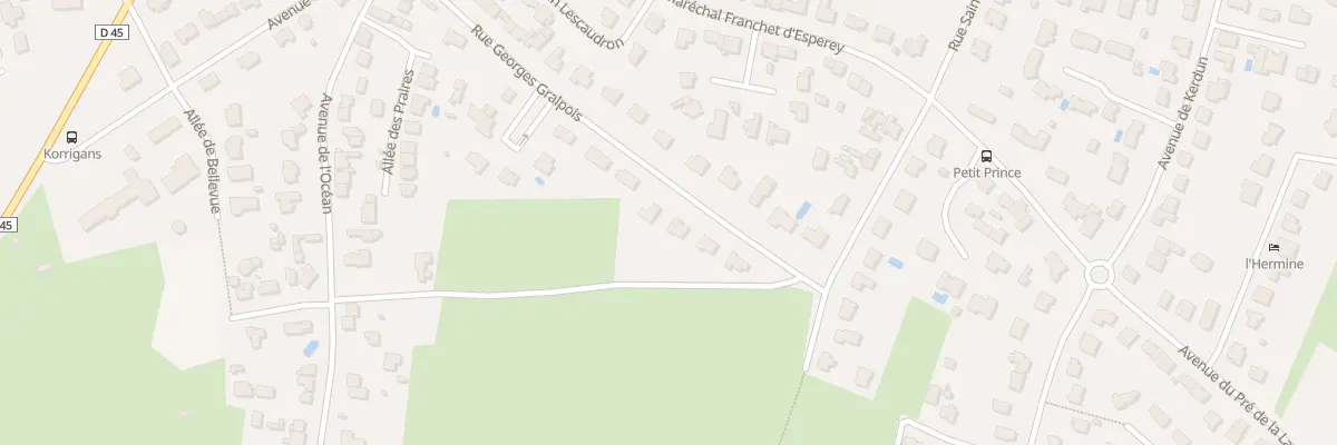 Plan du 9008 Rue Georges Gralpois au Pouliguen