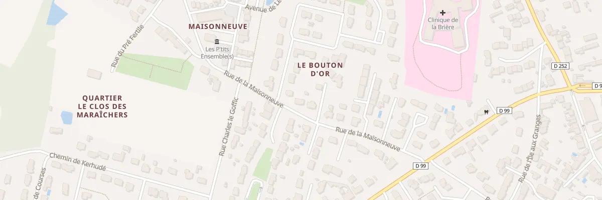 Plan du 20 Rue de la Maisonneuve à Guérande