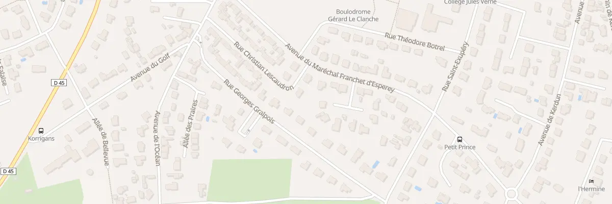 Plan du 26 Rue Christian Lescaudron au Pouliguen