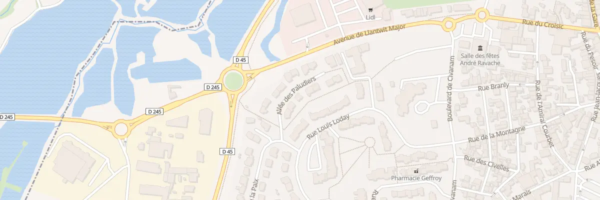 Plan du 3 All des Paludiers au Pouliguen