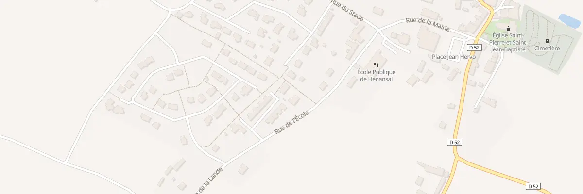 Plan du 7 Rue de l’École à Hénansal