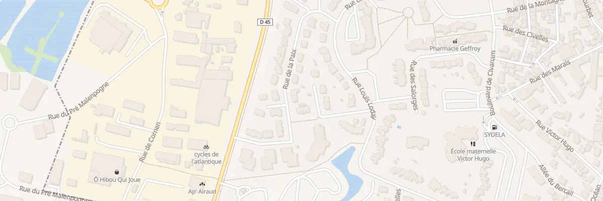 Plan du 12 Rue de la Paix au Pouliguen