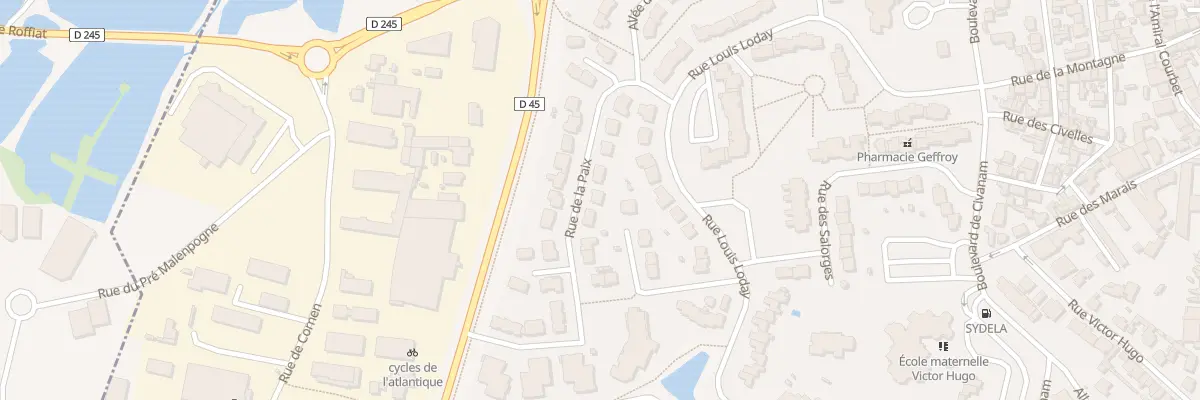 Plan du 18 Rue de la Paix au Pouliguen