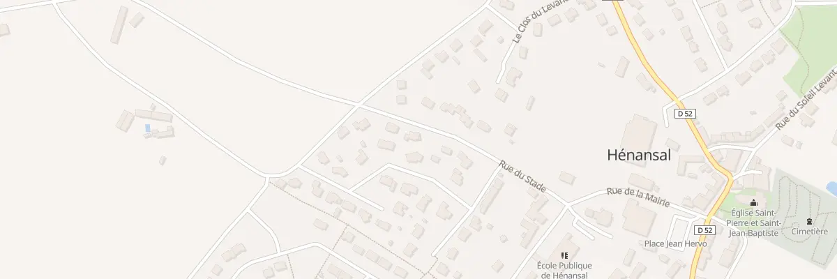 Plan du 3 Rue du Stade à Hénansal