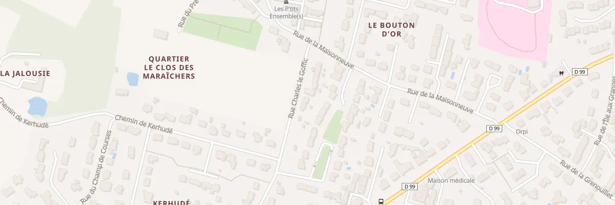 Plan du 22 Rue Charles Le Goffic à Guérande