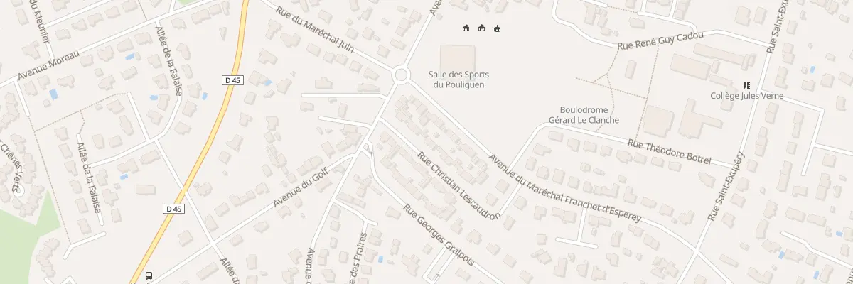Plan du 9 Rue Christian Lescaudron au Pouliguen