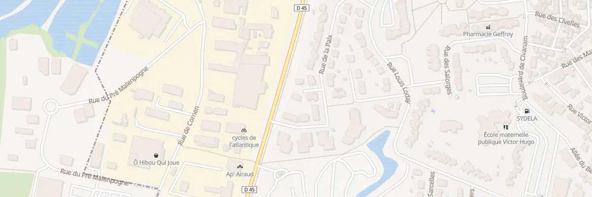 Plan du 25 Rue de la Paix au Pouliguen