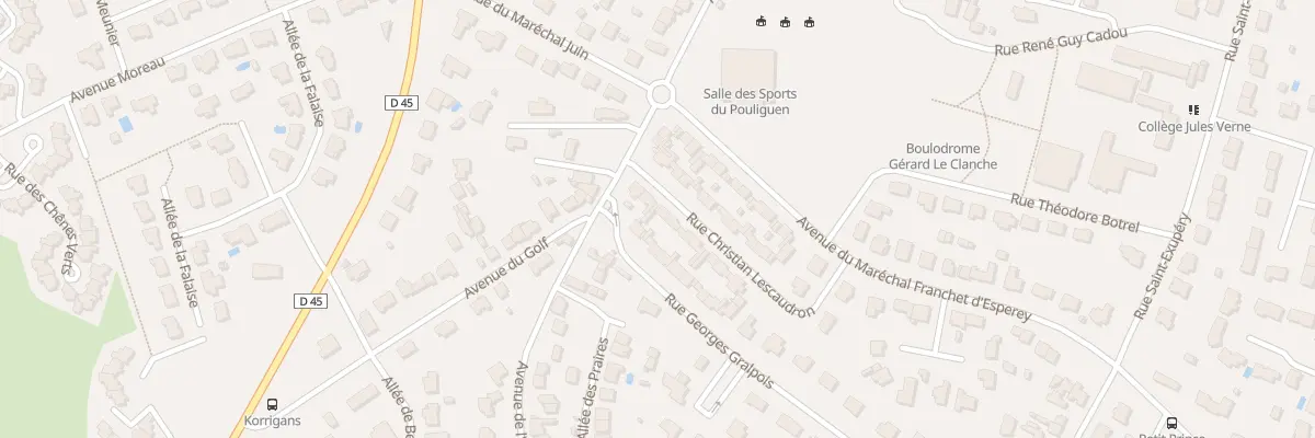Plan du 6 Rue Christian Lescaudron au Pouliguen