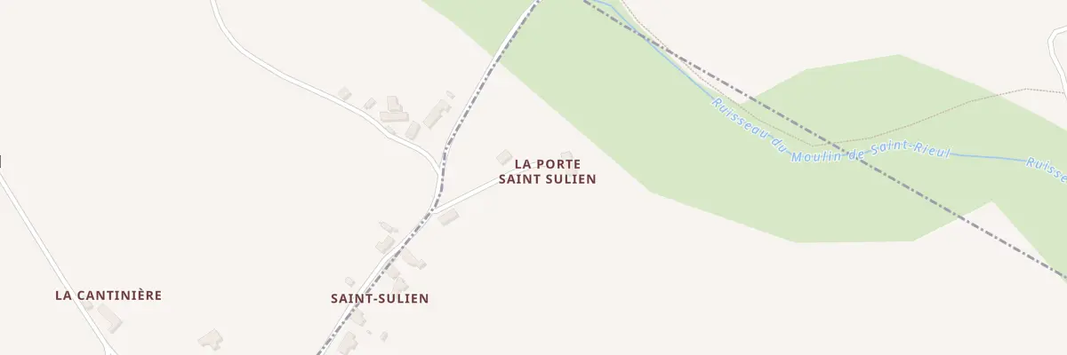 Plan du 5157 La Porte de Saint-Sulien à Saint-Rieul