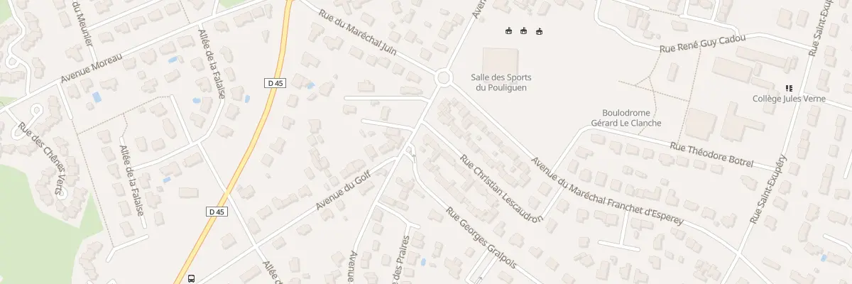 Plan du 2 Rue Christian Lescaudron au Pouliguen
