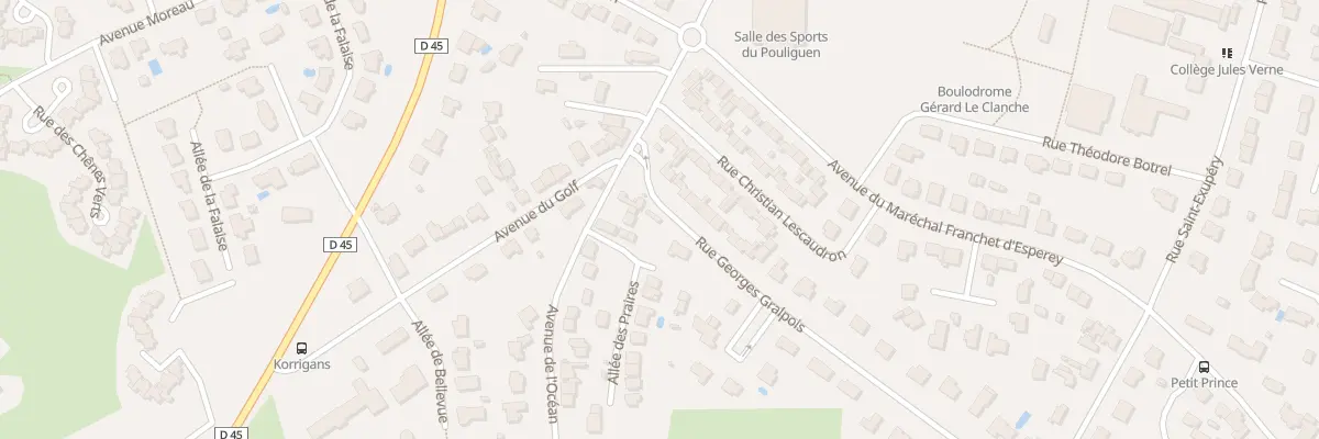 Plan du 4 Rue Georges Gralpois au Pouliguen