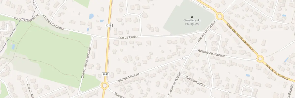 Plan du 9 Rue de Codan au Pouliguen