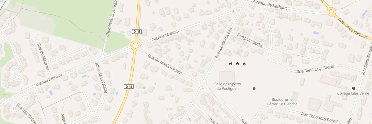 Plan du 4B Rue du Maréchal Juin au Pouliguen