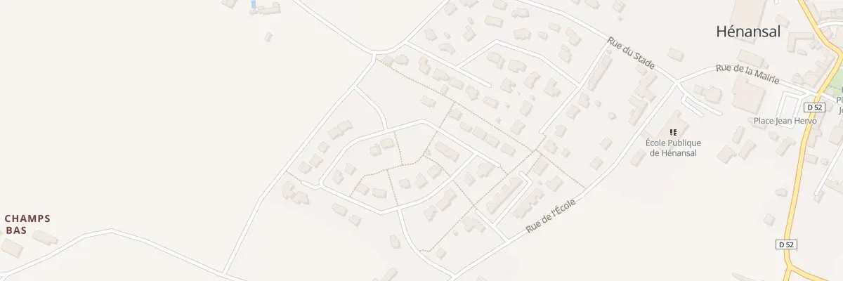 Plan du 22 Lot de Bel Air à Hénansal
