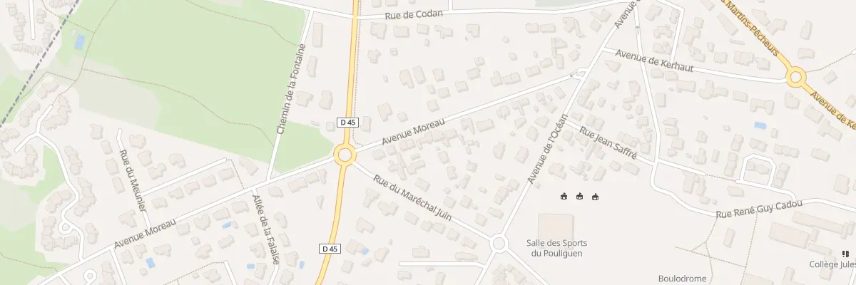 Plan du 9021 Av Moreau au Pouliguen