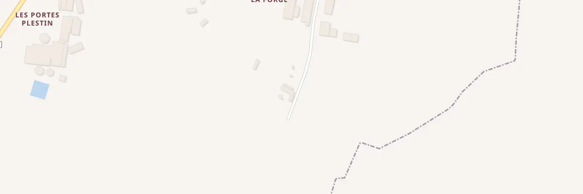 Plan du 14 Rte de la Forge à Hénansal