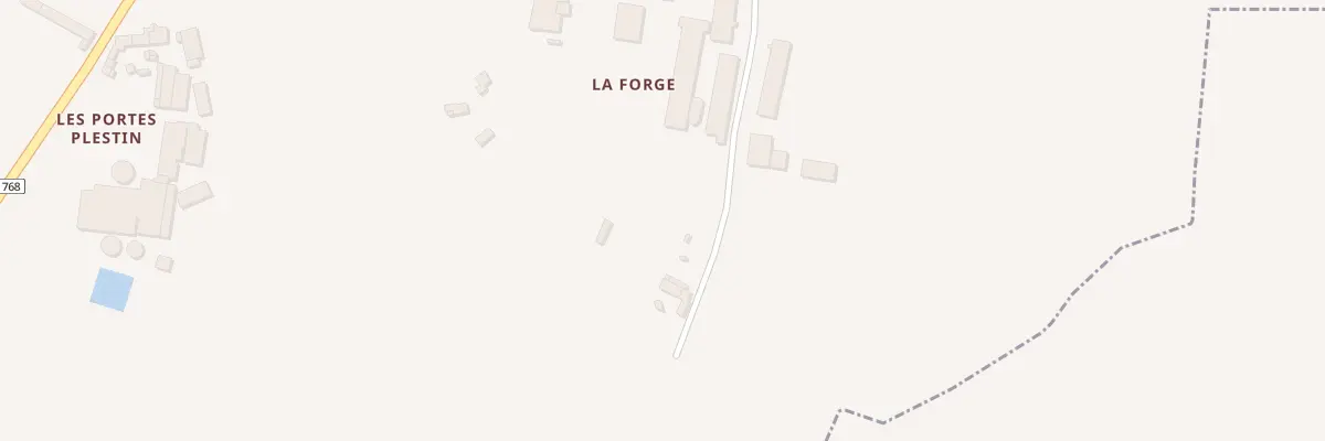 Plan du 16 Rte de la Forge à Hénansal